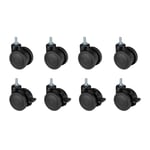 OPLITE Castor Wheel GTR S8 Lot de 8 Roues pour Cockpit Simulateur de Course