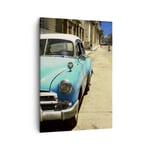 Impression sur Toile 50x70cm Tableaux Image Photo Voiture classique cuba havane