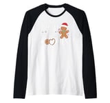 I Teach The Smartest Cookies Christmas Gingerbread Kids Boys Raglan Baseball Tee