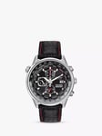 Citizen CA0080-03E Men's Red Arrows Eco-Drive Chronograph Leather Strap Watch, Black