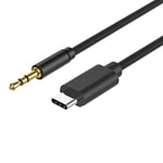 Tec-Digi USB C to Male 3.5mm Aux Jack Headphone Audio Cable, 1 Meter Type C Adapter to 3.5mm Female Stereo Cord Car Audio Converter Compatible with Huawei Mate Xiaomi 2019 Google Pixel Galaxy