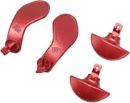 Lot De 4 Palettes En Métal, 2 Paires De Boutons D'épaule Pour Manette Ps5, Pièces De Rechange Pour Manette Ps5 Edge (Rouge)