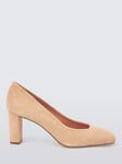 John Lewis Amilia Suede Court Shoes, Neutral Beige