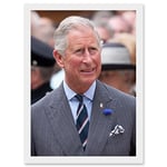 Artery8 King Charles III Third of England Scotland United Kingdom Photo by Dan Marsh Artwork Framed Wall Art Print A4