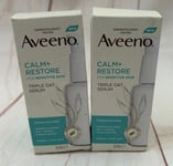 Aveeno Calm And Restore Triple Oat Serum for sensitive skin, 2 x 30ml