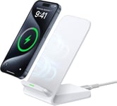 Chargeur Sans Fil 15w, Chargeur Induction Rapide Wireless Charger Stand Pour Samsung Galaxy S24 Ultra/S23/S22/S21/S20/S9/Note 20, Iphone 16/15/14/13/12/11 Pro Max, Google Pixel 9 Pro 8 7 A 6, Xiaomi