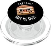 Cake Puns Bake Me Smile Funny Baking Pun PopSockets PopGrip for MagSafe