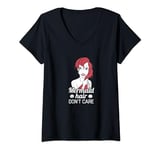 Disney Little Mermaid Hair Don't Care C1 T-Shirt avec Col en V