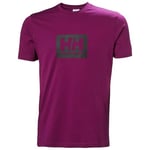 Helly Hansen Men's HH Box T T-Shirt, 691 Dark Magenta, M