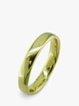 E.W Adams 18ct Yellow Gold 4mm Larger Sized Court Wedding Ring, Yellow Gold