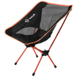 HALIN camping / foldestol i aluminium stel - Orange