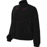 Nike Fc Barcelona FQ3137-010 Football Jacket Fc Barcelona Essential Windrunner Away Football Jacket Made of Woven Material (Women), Black/Black, XL