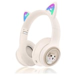 Children's Bluetooth Headphones, Foldable Wireless Headphones with LED2821