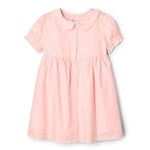 Amazon Essentials x Sofia Grainge Robe en Satin De Coton avec Col Bébé Fille, Rose, 18 Mois