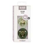 Bibs Smokker, 2stk Colour, Sage / Hunter Green, Latex - Size 2