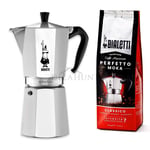 Bialetti Moka Express 18 Cup with Coffee - Italian Stovetop Espresso Maker Pot