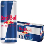 Red Bull Energy Drink Original 12x250ml Gluten Free Caffeine Drink Pack of 12