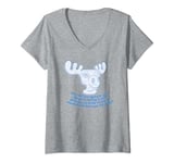 Womens National Lampoon's Christmas Vacation Moose Mug Refill V-Neck T-Shirt