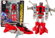 Leantoys Robot-Helikopter 2-In-1 Transformation X-Warrior Röd