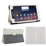 Housse Lenovo Tab 2 A7-10 (ou A7-10F) 7 pouces Cuir Style blanche avec Stand - Etui coque blanc de protection tablette Lenovo Tab 2 A7-10 - accessoires pochette XEPTIO case