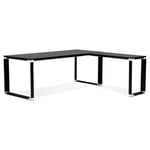 Bureau d'Angle Design "Hovik" 200cm Noir