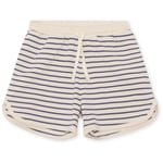 Konges Sløjd Lin classic shorts gots – indigo stripe - 12m