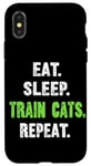 iPhone X/XS EAT. SLEEP. TRAIN CATS. REPEAT. Cat Trainer Case