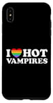 Coque pour iPhone XS Max J'aime Hot Vampire Funny Vampiric Blood Book Gay Fan Pride