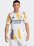 adidas Mens Real Madrid Pre Match Shirt -white, White, Size Xl, Men