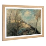 Big Box Art Framed Print of Jean-Francois Raffaelli The Route Abandoned Design | Wall Art Picture | Home Decor for Kitchen, Living Room, Bedroom, Hallway, Oak, A2 / 24.5x18 Inch / 62x45cm