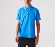 Lacoste Mens Classic Fit L.12.12 Original Piqué Polo Shirt in Blue material_cotton - Size Small