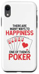 Coque pour iPhone XR De nombreuses façons de faire du bonheur Poker Hands Texas Holdem Player Poker