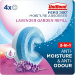 UniBond AERO 360°- Pack Of 4 x 450g Moisture Absorber Lavender Garden Refill Tab