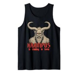 Krampus Is Coming To Town Christmas Monster Men Women Kids Tank Top