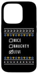 Coque pour iPhone 14 Pro Gentil Coquin Hanoucca Levi Pull Moche