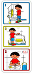 Henbea – Poster pictórico hygiène Toilette pour Enfant (856)