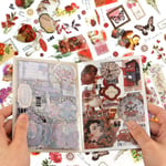 Scrapbooking klistermärken vintage måne scrapbook klistermärken 177 stycken PET transparent dekoration självhäftande Trädgård och djur Planet och djur