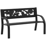 Banc de jardin,Banquette de jardin pour enfants 86 cm acier CFW79493