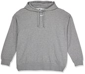 Nike Femme Nsw Essntl Clctn Flc Os Hd Sweatshirt, Dk Grey Heather/Base Grey/(White), M EU