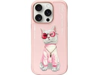 Nimmy Iphone 16 Pro Max 6.9" Case Pink/Pink Glasses Cool Cat