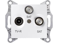 Schneider Electric Tv/Sat/Sat Uttag, Vit - Sdn3502121