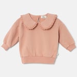 Cozmo Soft-Touch Ruffle Baby Collegegenser Pink | Rosa | 12 months