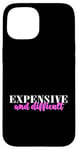 Coque pour iPhone 15 Pink Graphic Cher et Difficult (I'm a Delight) Rose