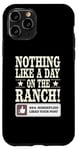 iPhone 11 Pro Day On The Ranch, Funny Cowboy Rancher Horsefly Joke Case