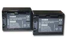 2x Battery for Sony HDR-XR520VE HDR-XR500VE HXR-MC1P HDR-XR500 HDR-XR520 950mAh