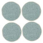 Creative Tops Jute Placemats, Round Grey, 34cm, Set of four, Tagged