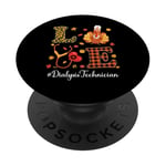 Love Dialysis Technician Thanksgiving Automne Automne Saison PopSockets PopGrip Interchangeable