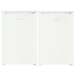 Cookology Under Counter Fridge & Freezer Side-by-Side Bundle 55cm - White