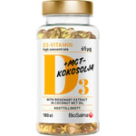 BioSalma D3-vitamin 65μg i MCT-kokosolja D-vitamin 180 st