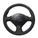 XQRYUB Couvre-Volant de Voiture en Cuir Noir Cousu à la Main, adapté pour Honda S2000 2000-2008 Civic Si 2002-2004 Acura RSX Type-S 2005